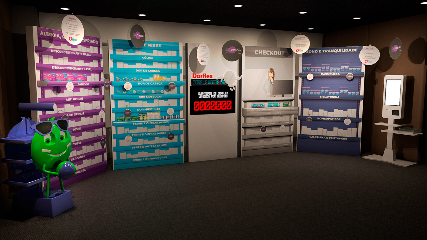 ativação Display estande Evento Exhibition  expo marca product Stand Totem