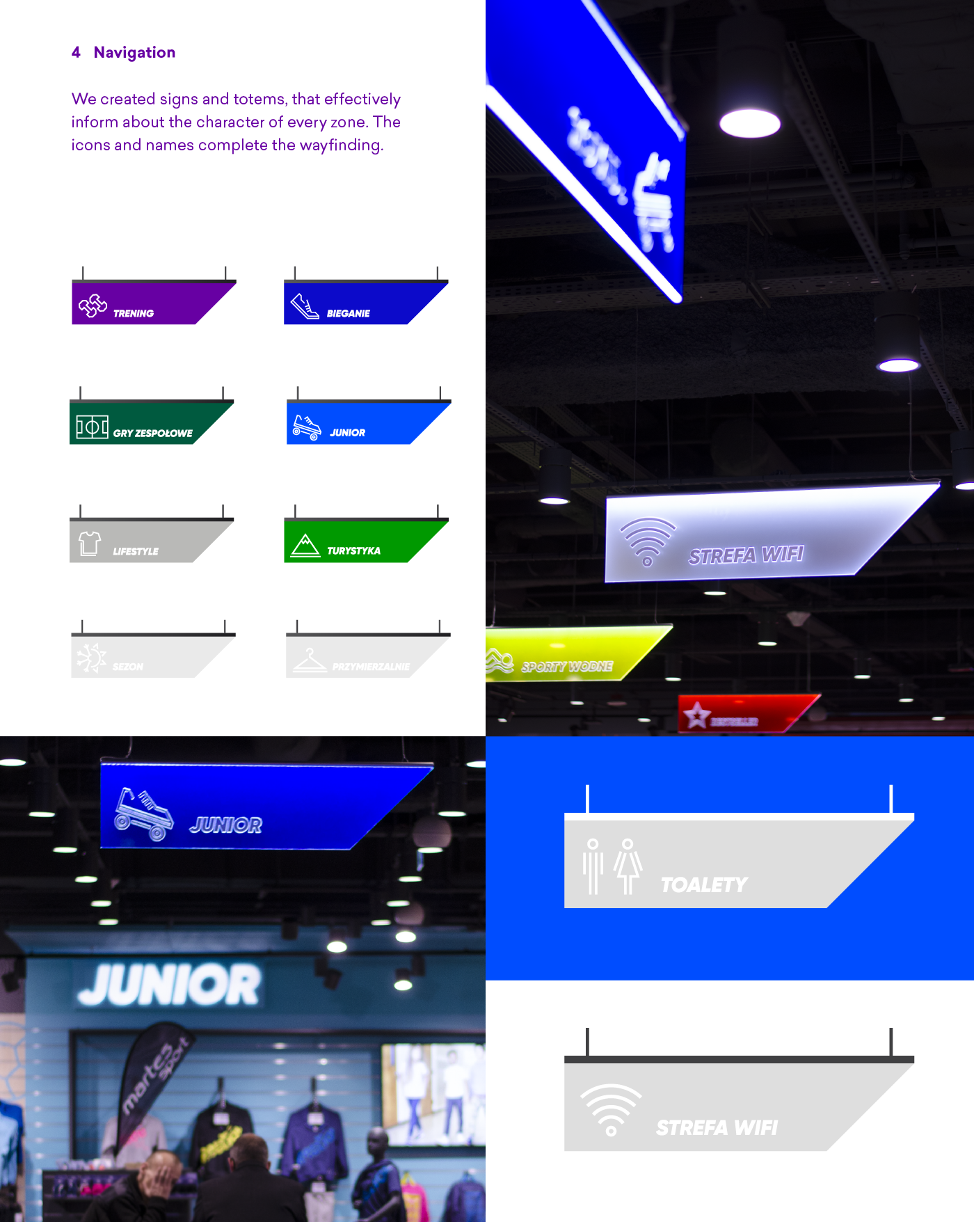 sport sinage Information system running interior design  wayfinding architecture pictogram Signage Visual Merchandising