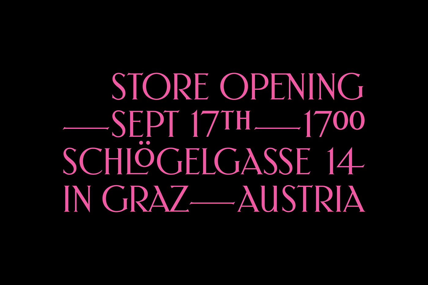 austria Concept store shop Invitation graz Hot Foil foilstamping iridescent neon