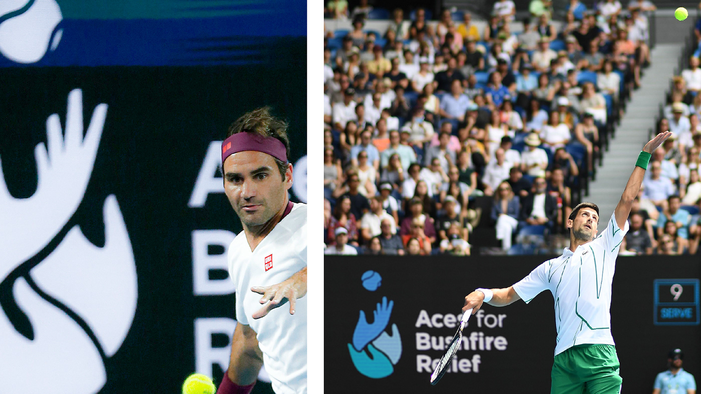 Australian Open branding  broadcast charity fundraiser Logo Design social media sports tennis visual identity