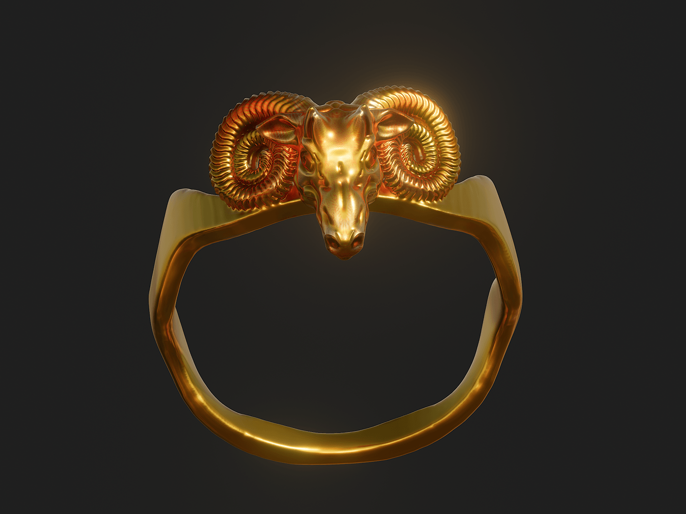 ring 3D Ring Jewelry Design  Render Jewellery blender Digital Art  3d modeling 3ds max Ram-headed