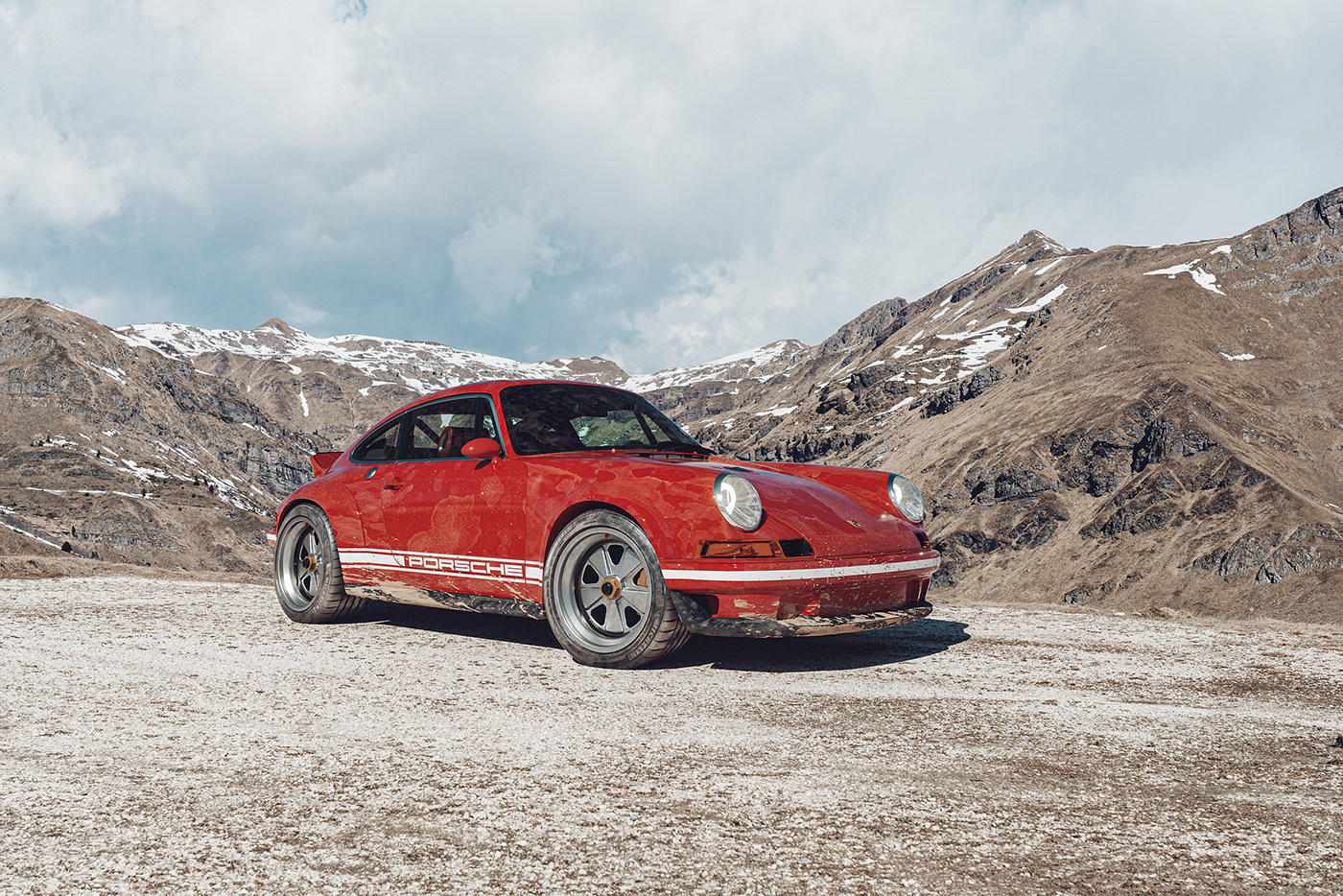 3dsmax automotive   backplates CGI corona HDRI mountains Photography  Porsche Singer