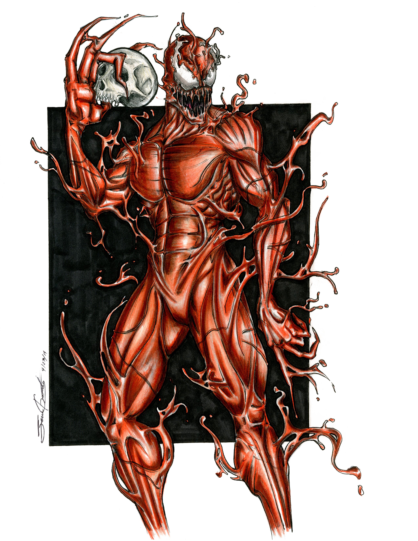 illustrations marvel Carnage deadpool NWA spiderman ghost rider comics marvel comics