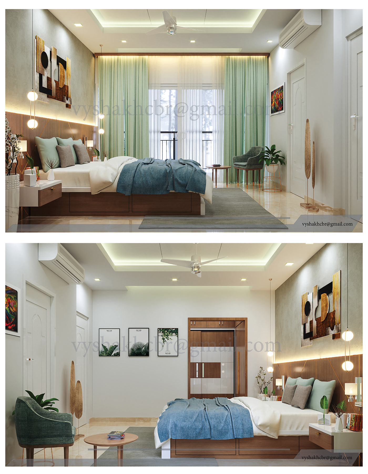 bedroom home interior design  Render visualization