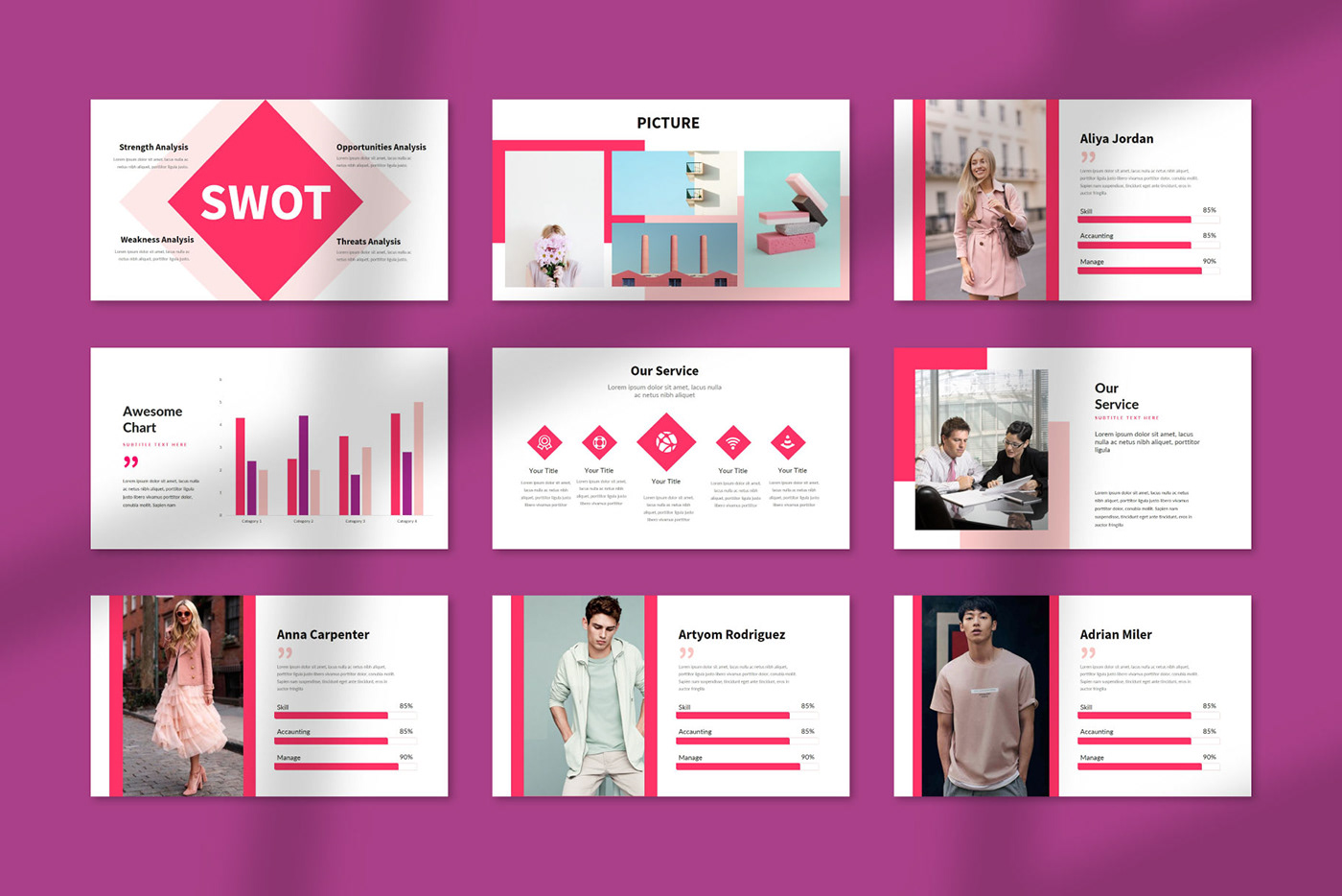 agancy agency business creative infographic marketing   minimal pastel phography portfolio