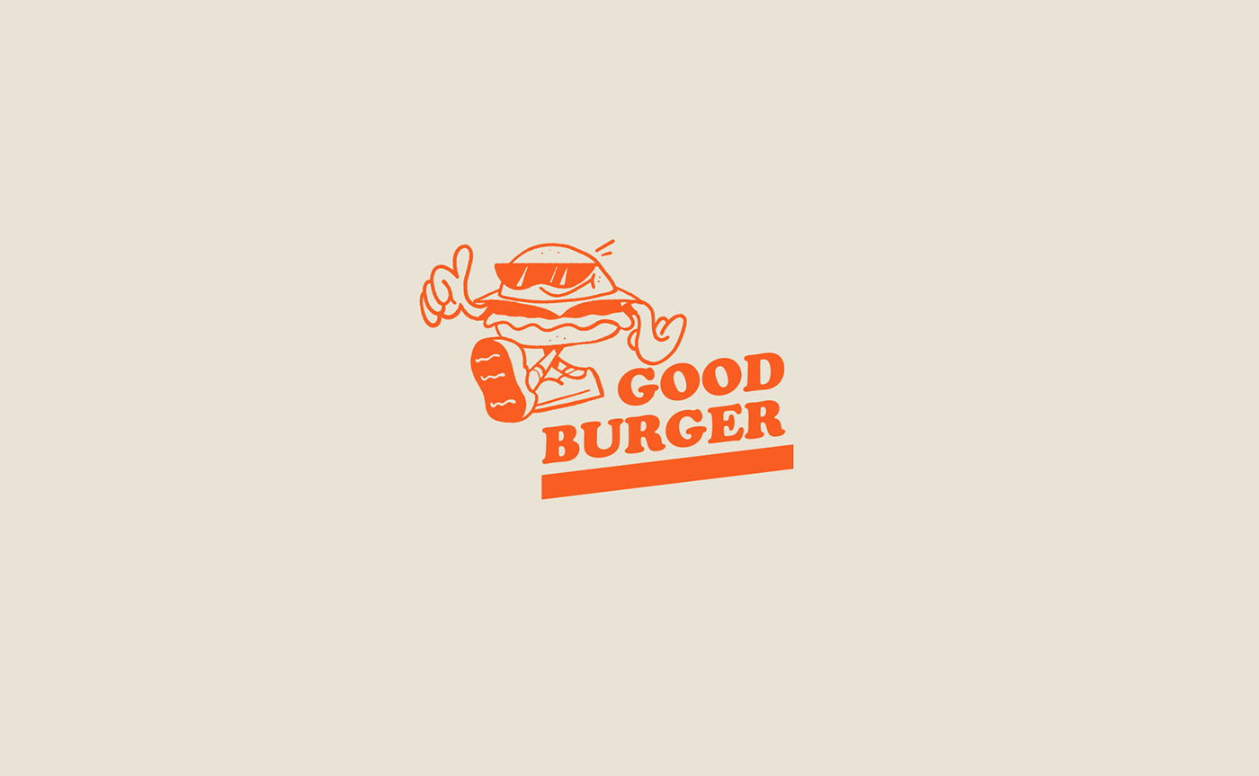 brand identity burger fastfood graphic design  ILLUSTRATION 