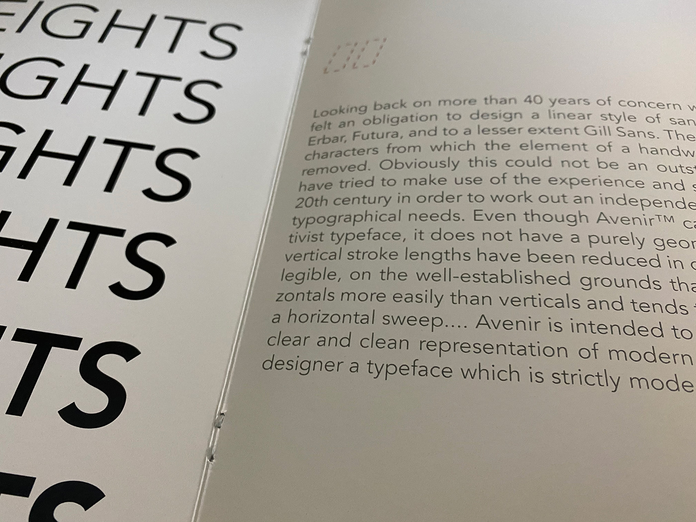 Adobe CC avenir book design book making graphic design  print publishing design type Type Specimen typography  