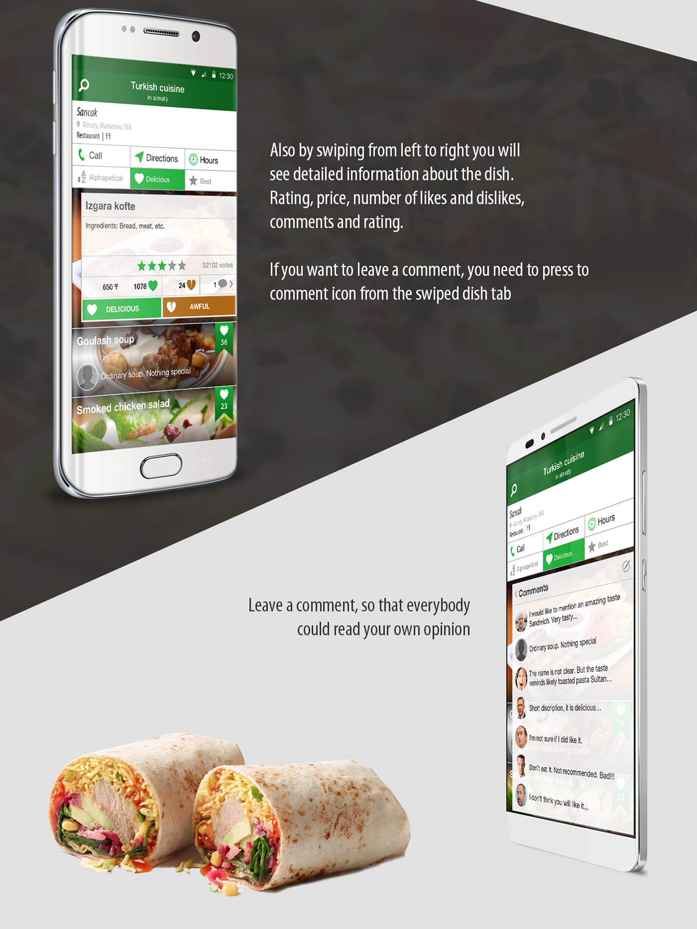GURMAN Food  cafe app design ux UI dish restaurant android
