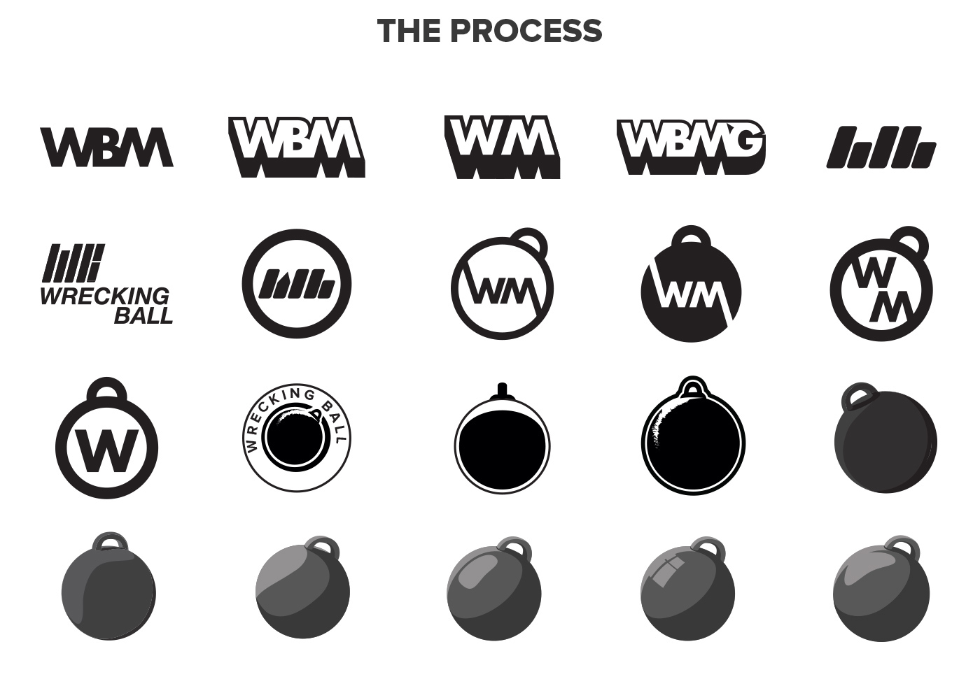 brand identity Logo Design creative studio digital agency WreckingBall WBMG