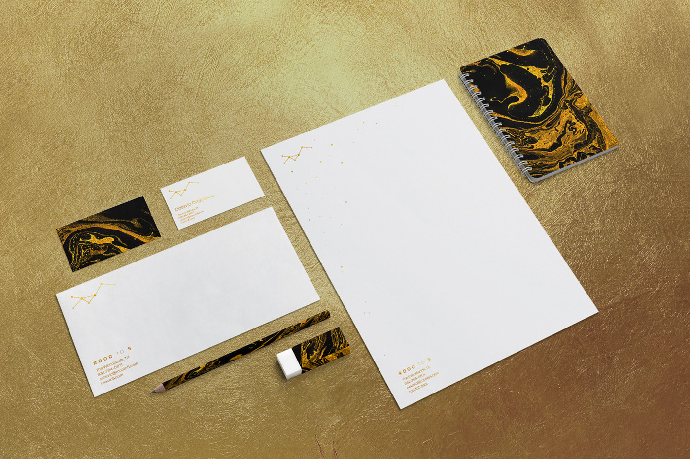 gold identity branding  mexico textures trends Constellations logo best free