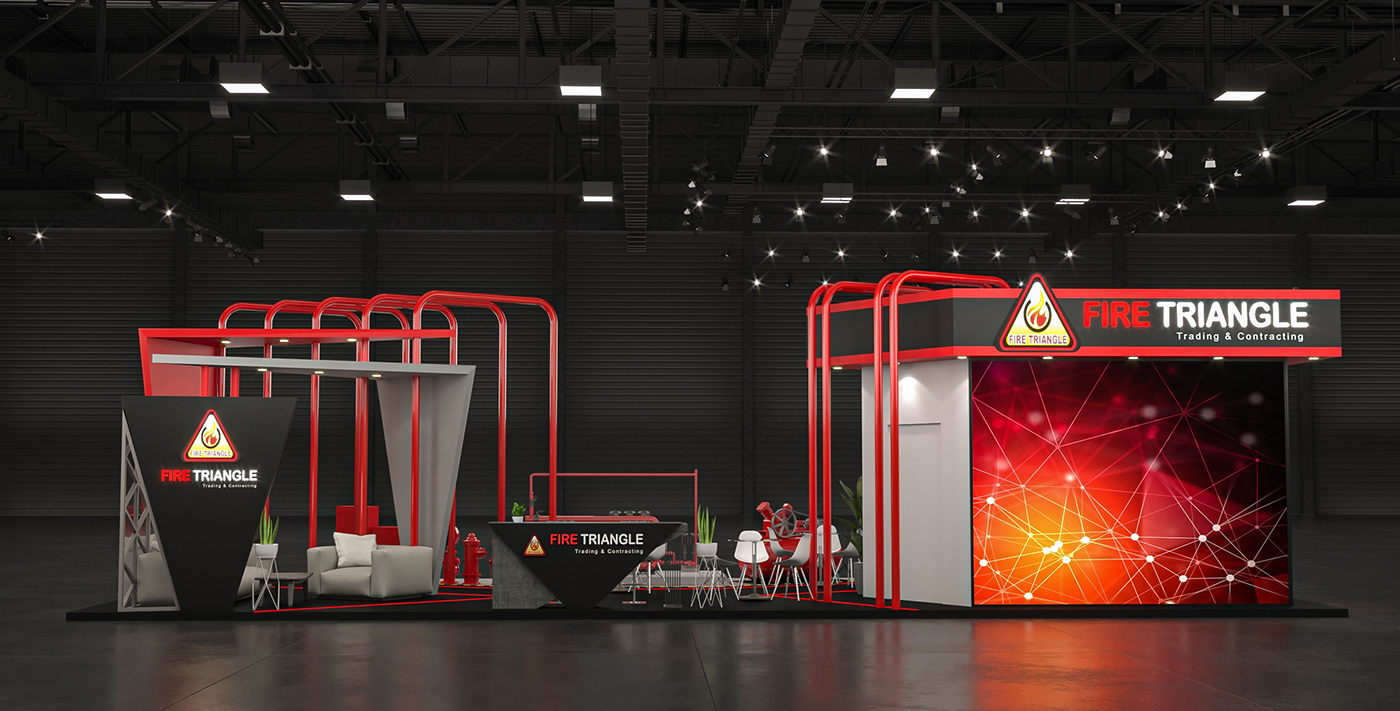 3D Advertising  booth Deal Exhibition  Stand
