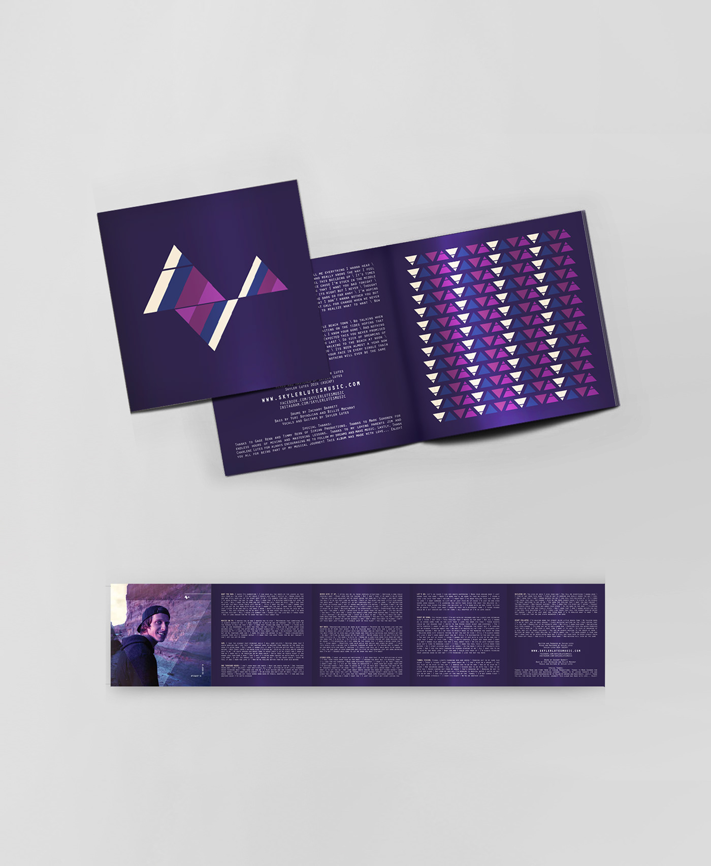 Album design graphic design  retouching  skyler lutes music art direction  cd Packaging art Pop Art