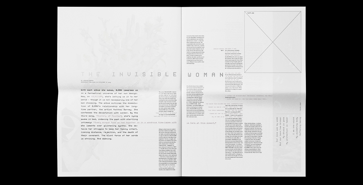 experimental bjork Experimental Typography medulla newspaper type typography   Zine 