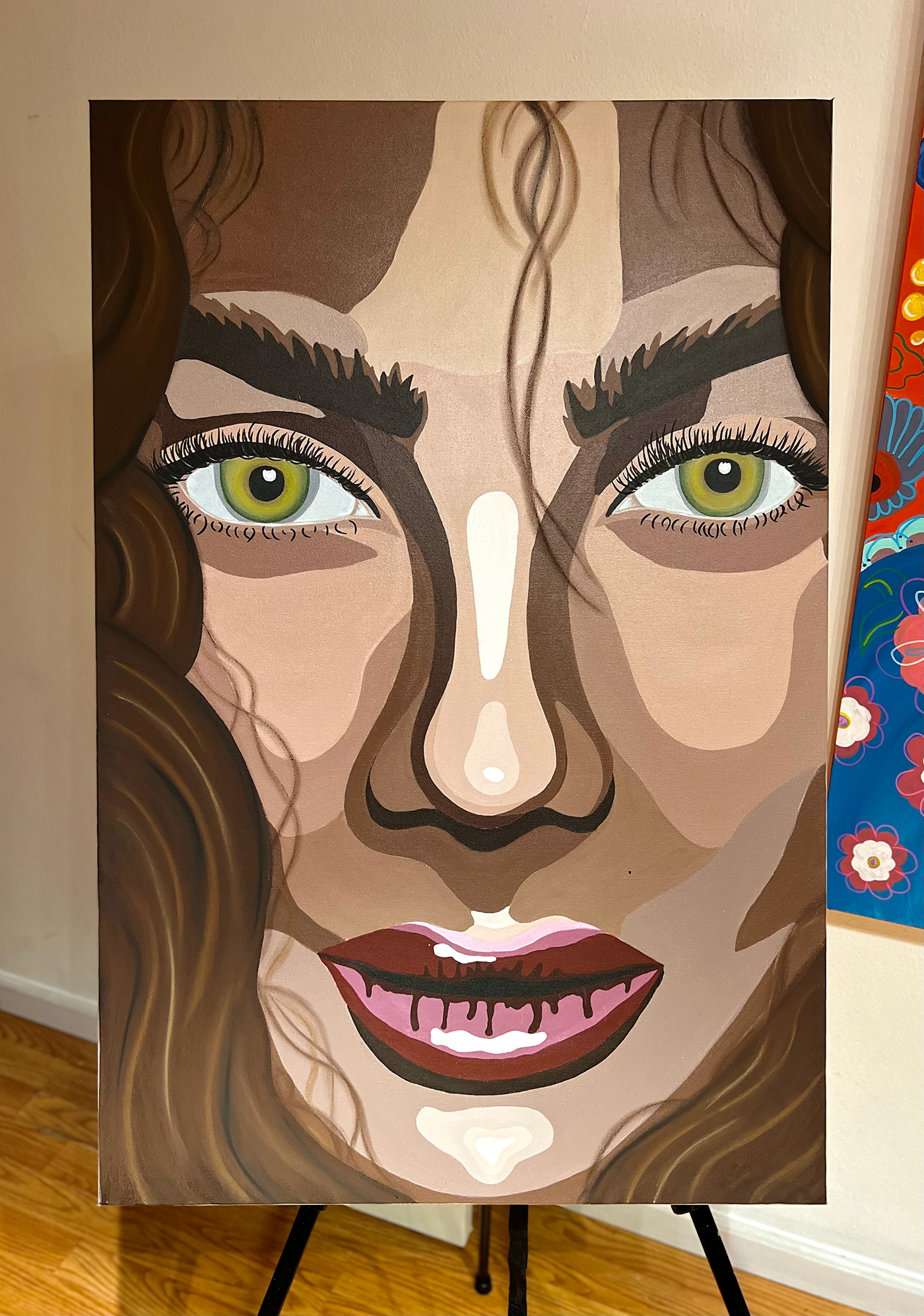 Acrylic paint artist Digital Art  businesswomen