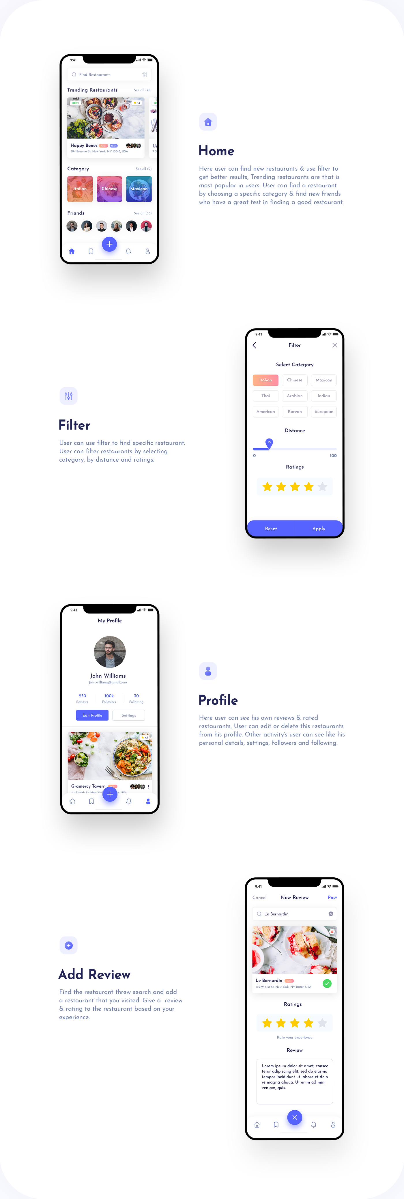UI ux app design ui design foodapp   uikit freebie Foodybite Adobe XD iOS App