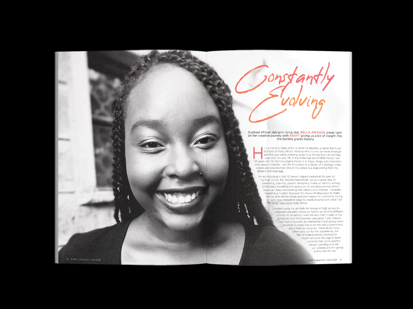 graphic design  kenya magazine nairobi publication editorial