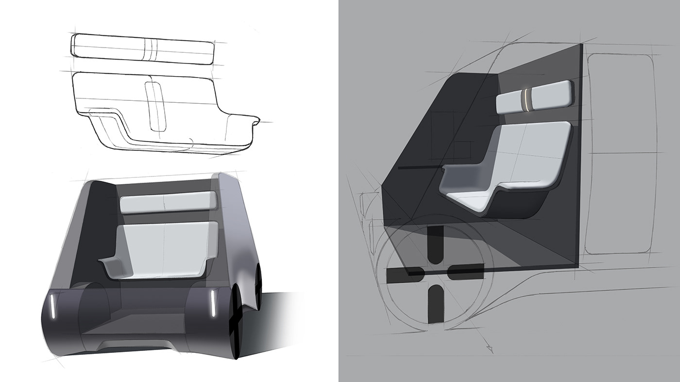 3D concept design transportation Automotive design car design Render