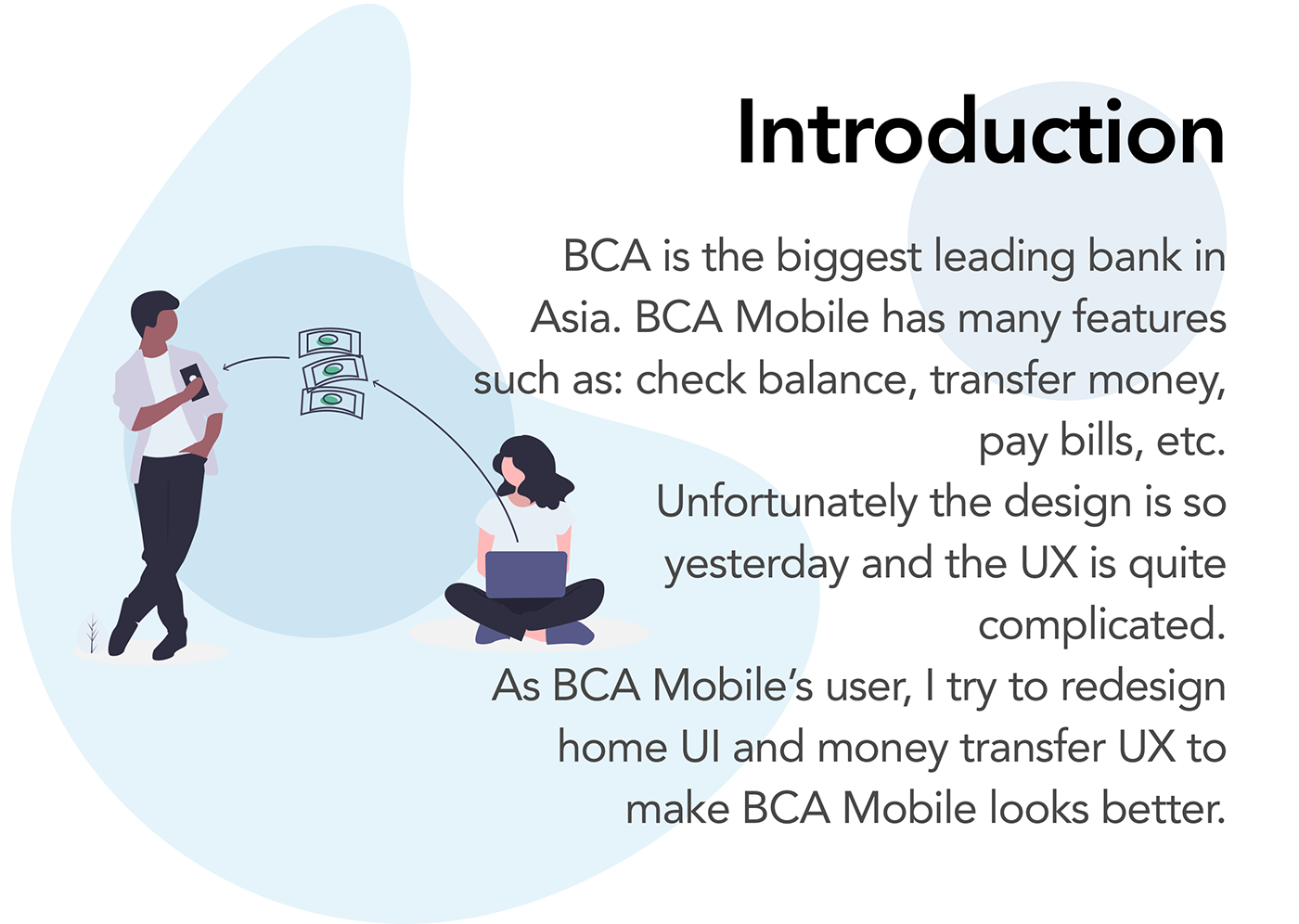 BCA mobile banking ios indonesia BNI mandiri UI/UX Case Study redesign Mobile Application