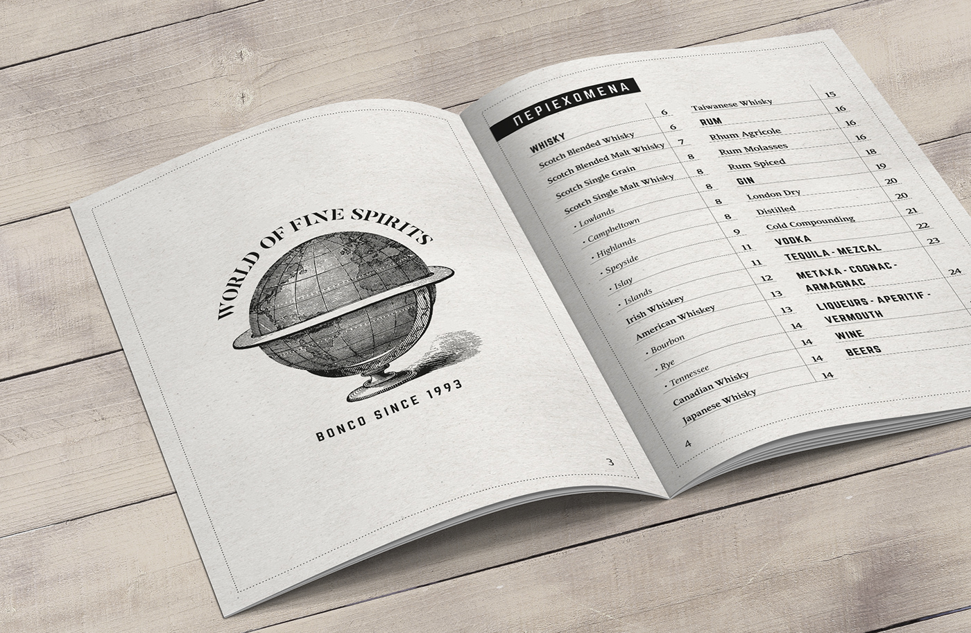 cafe bar branding  athens Logotype menu Catalogue Corporate Identity cocktail print