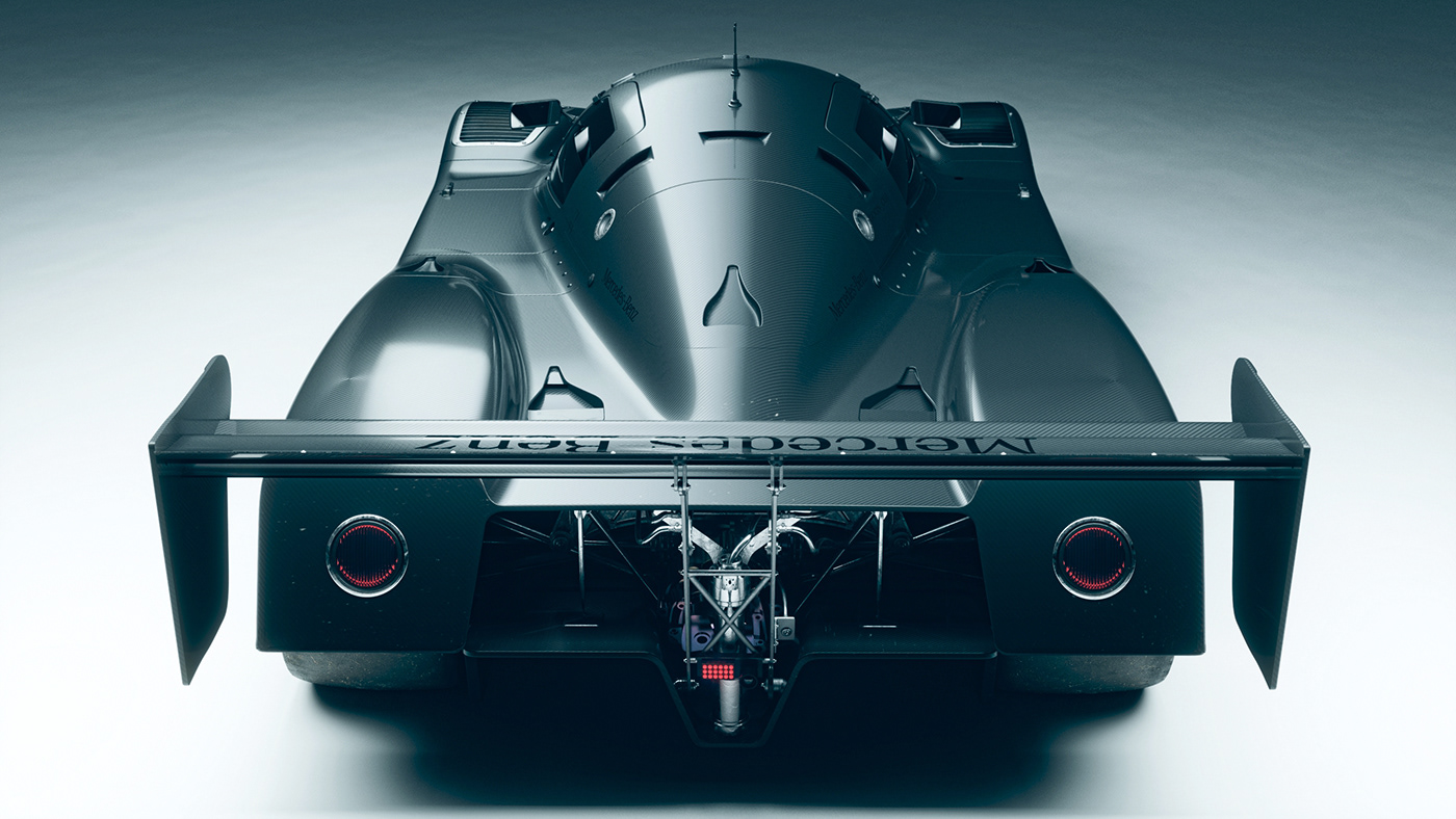3D 3dsmax automotive   car CGI mercedes photoshop Render sauber vray