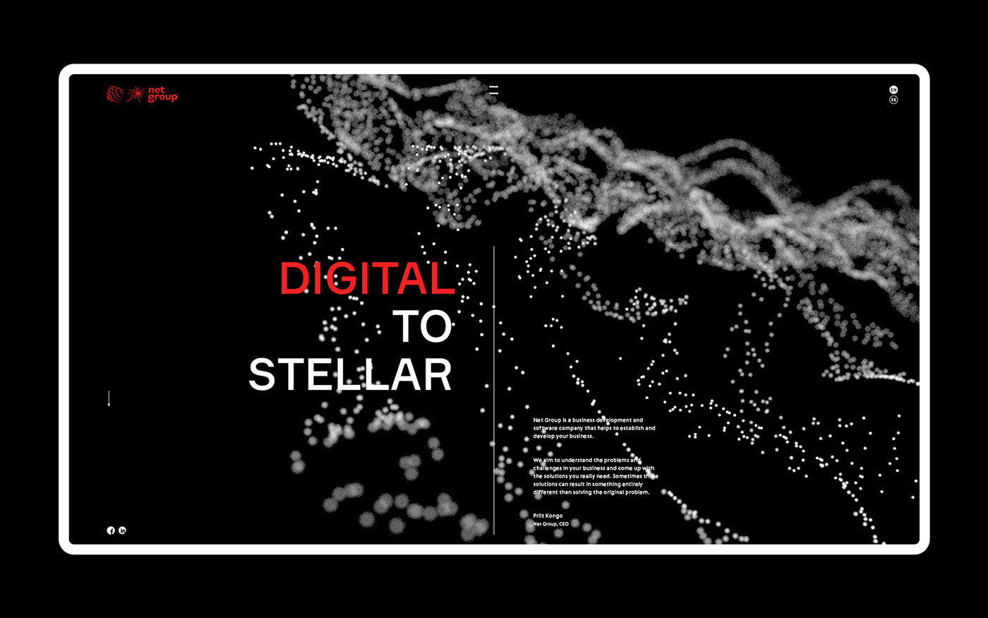 IT digital stellar Space  future black modern Dynamic system net