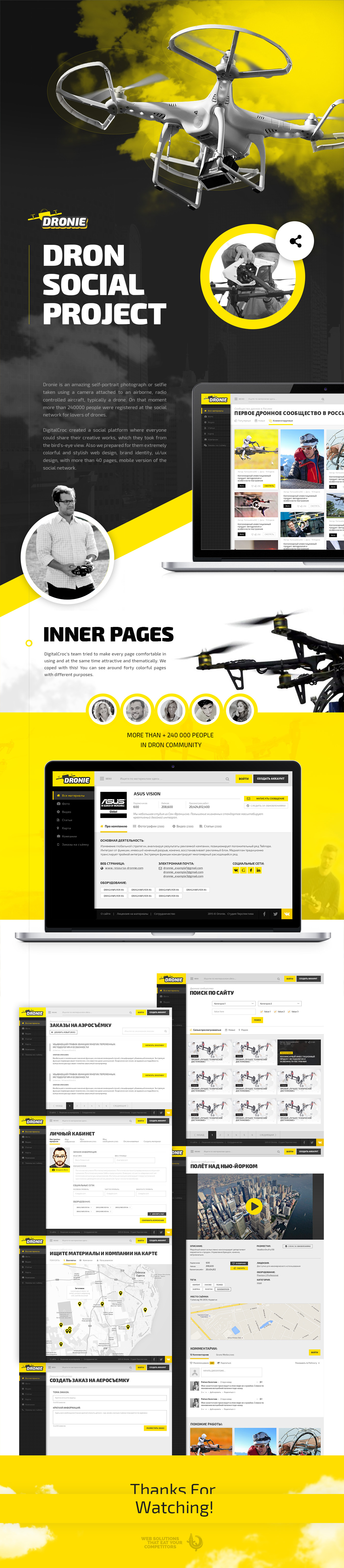 creative Webdesign webstudio websitedesign social networks brand identity UI/UX Design dronie technologies