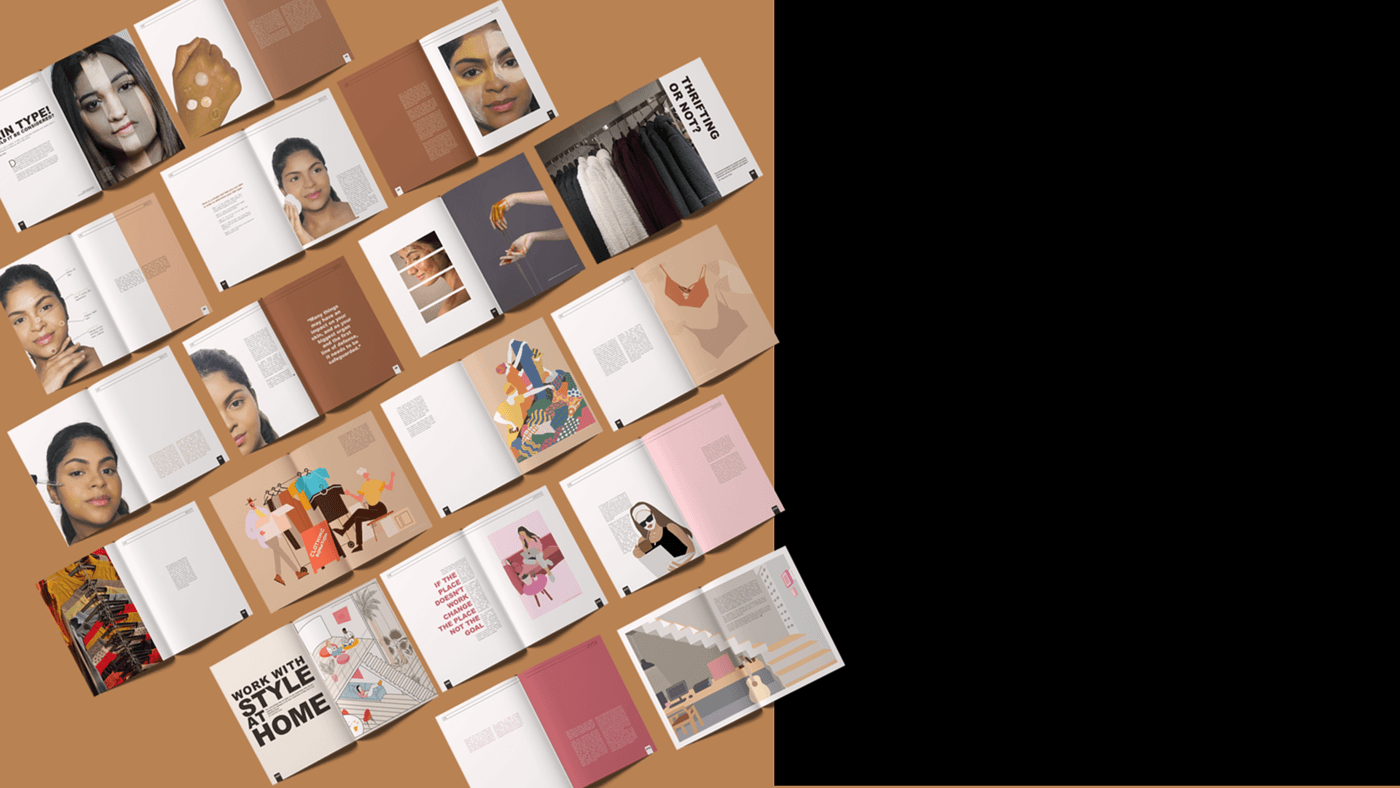 graphic design  UI/UX design Fashion  portfolio Virtual reality Magazine design brand extension
