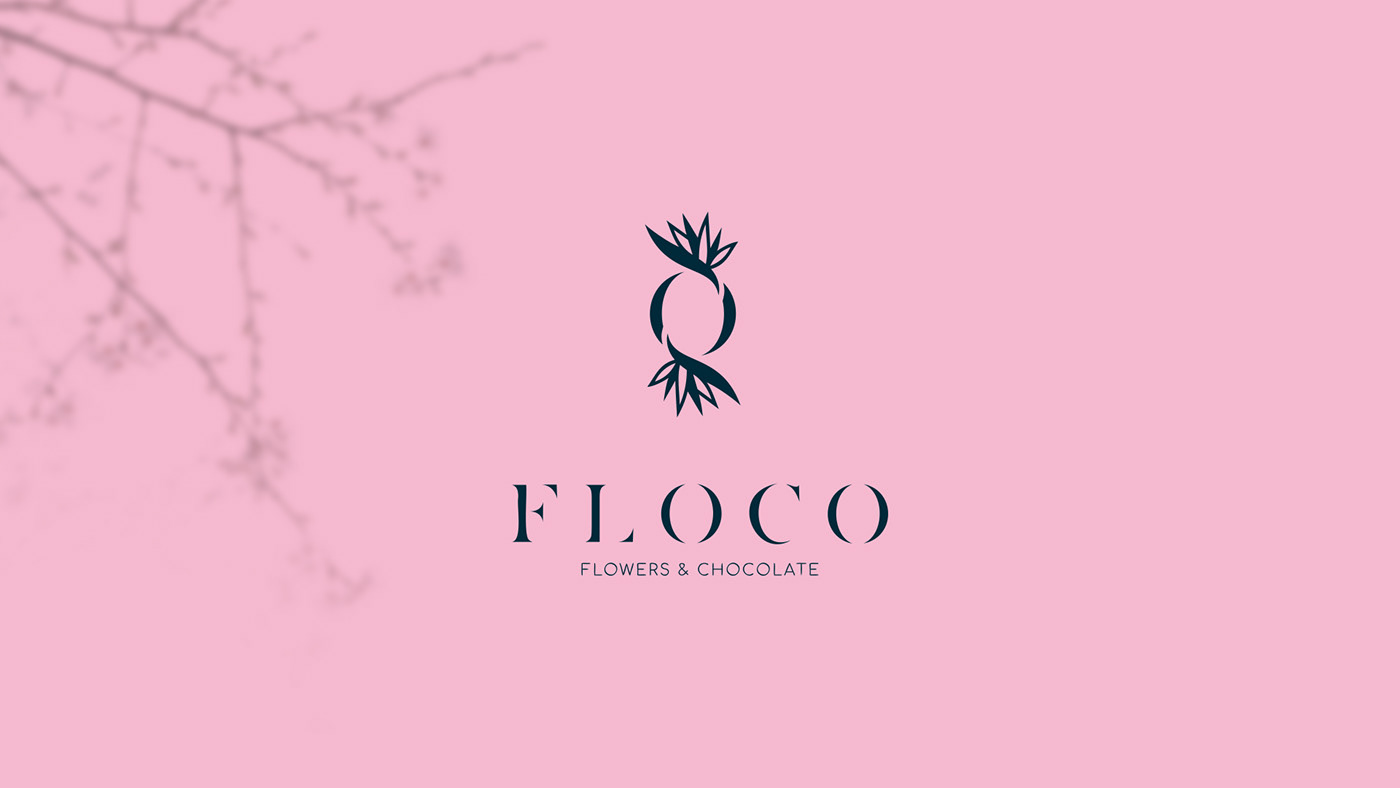brand identity chocolate design Flowers Logo Design visual identity