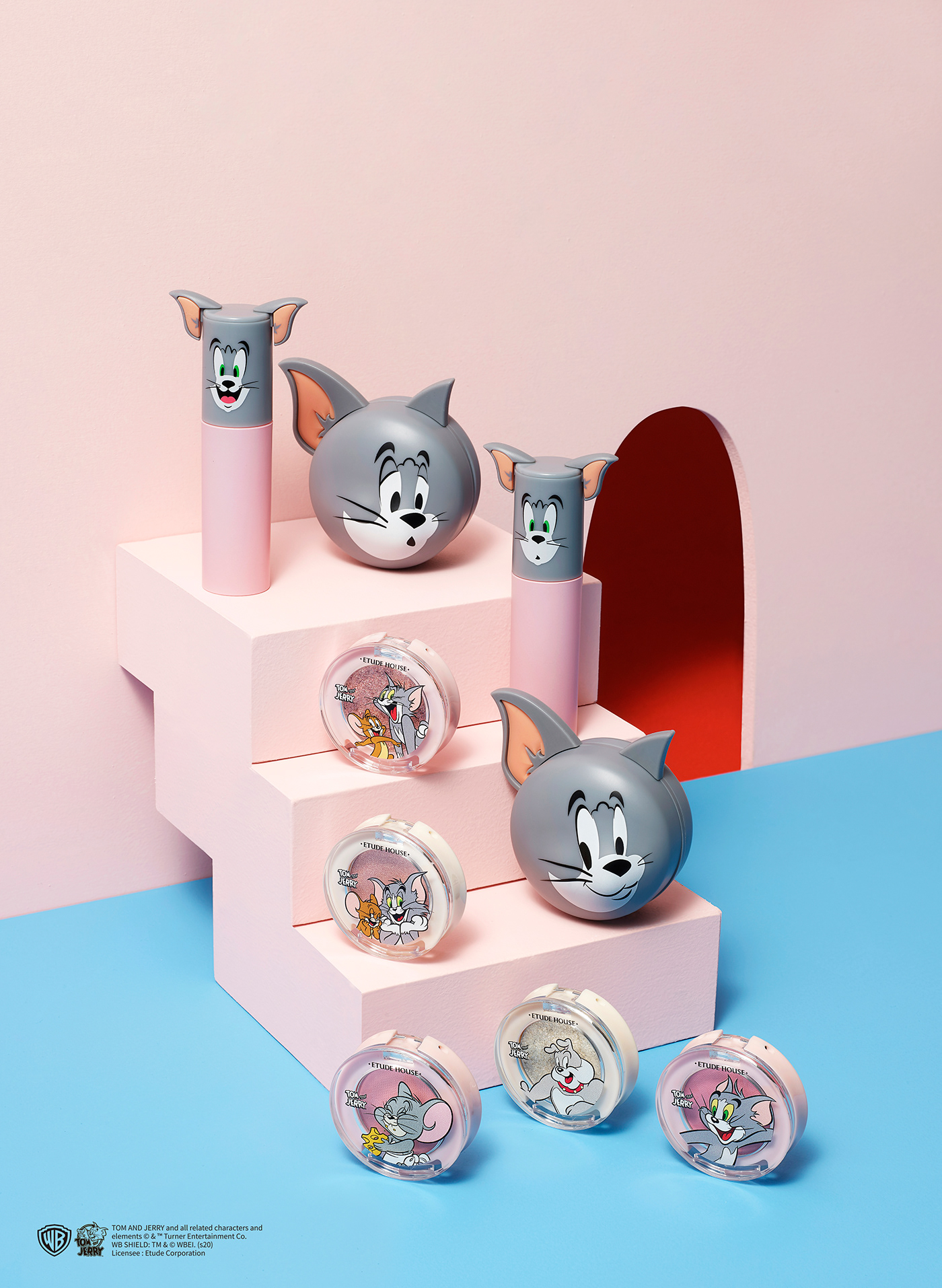 Adobe Portfolio tomandjerry 2020year newyear Cosmetic mouse Cat pink