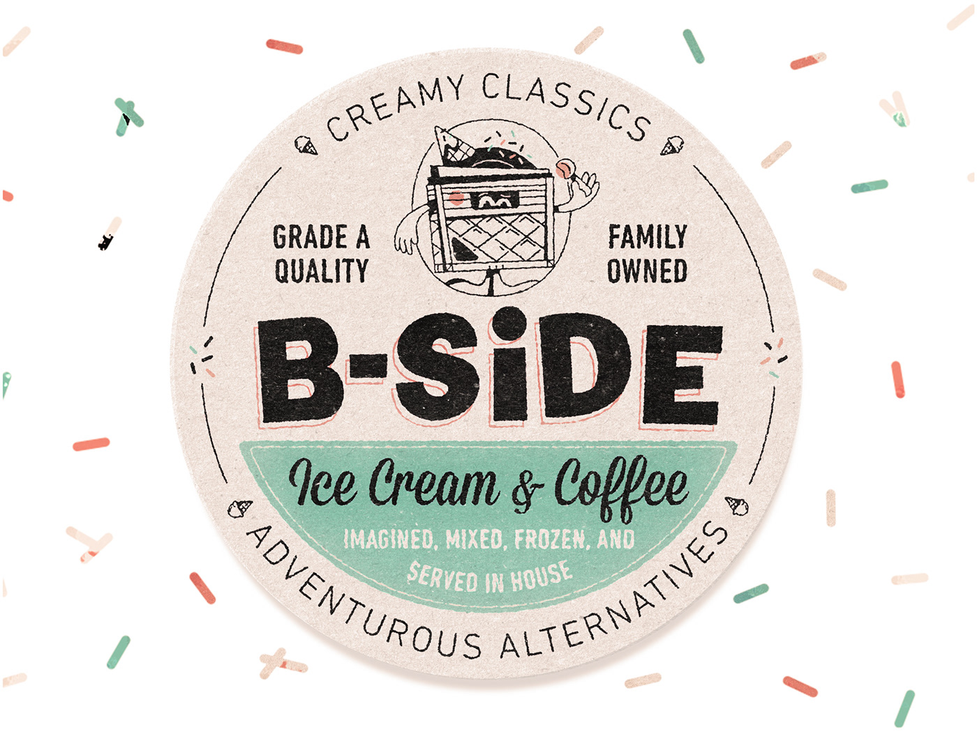 Branding for an ice cream shop