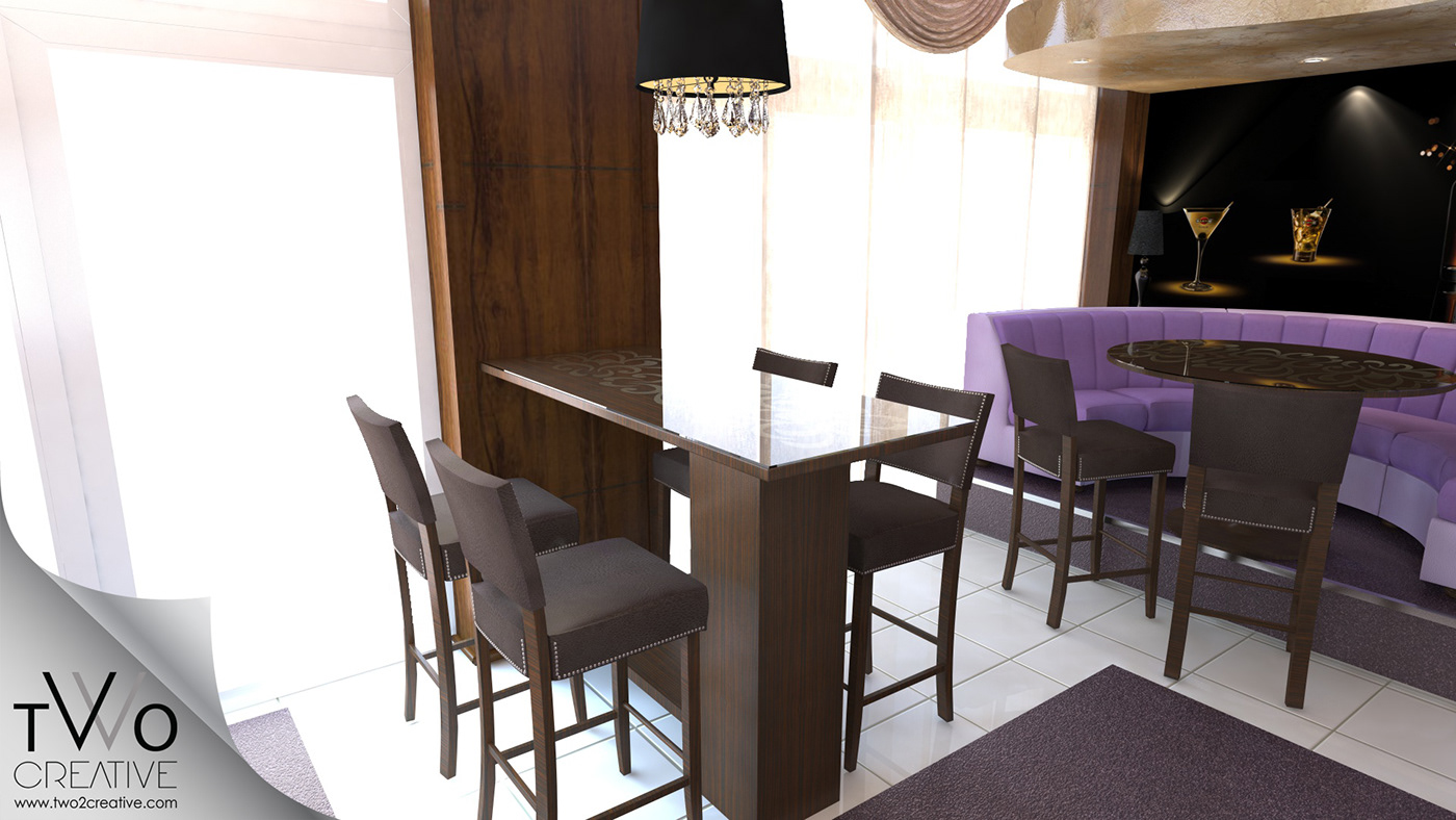 3D visualization Project Interior bar Coffee renovation