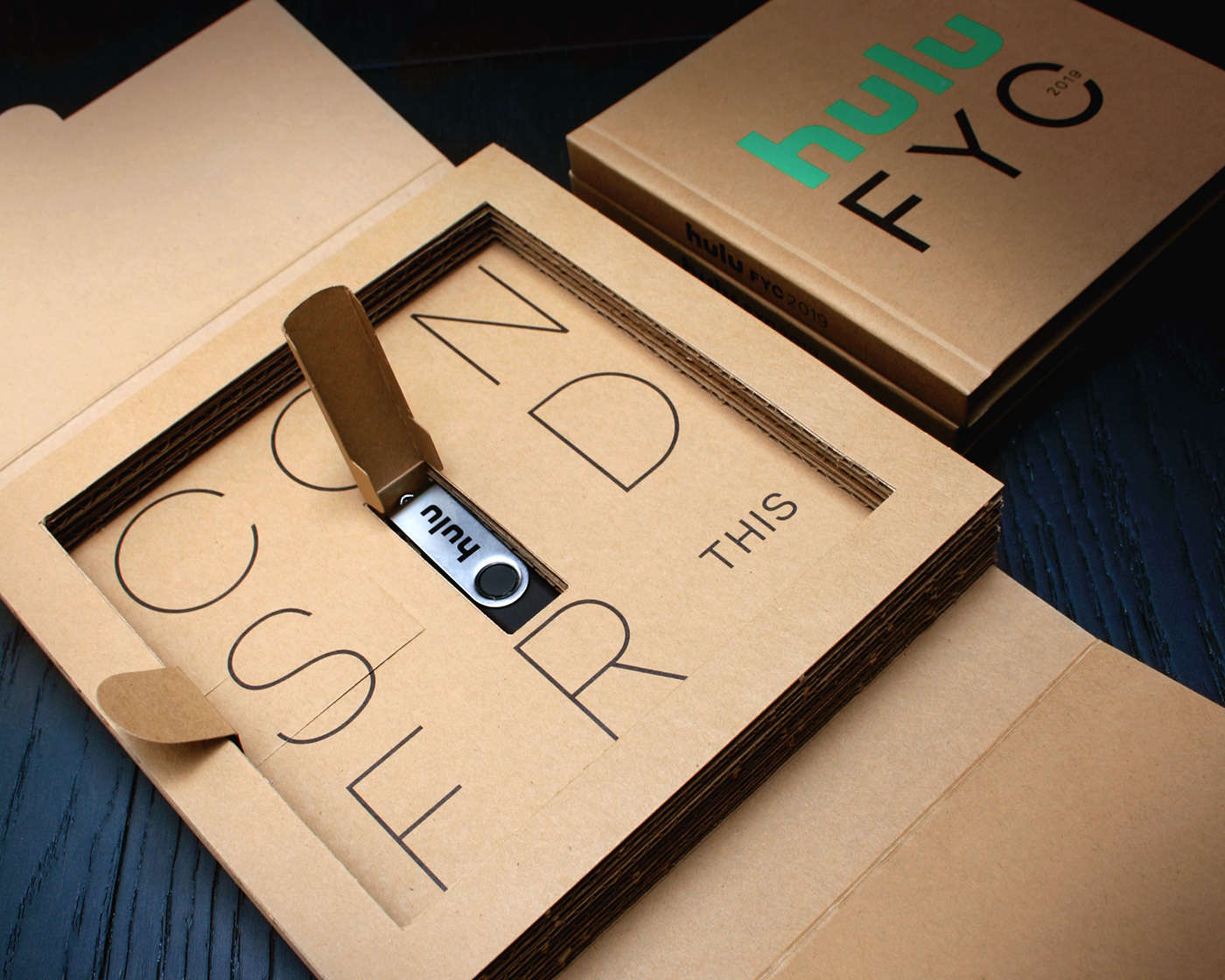 emmy FYC mailer press kit cardboard Packaging hulu
