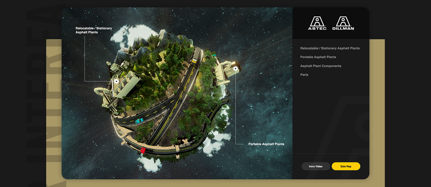 touch screen interactive astec asphalt 3D game design  Kiosk planet