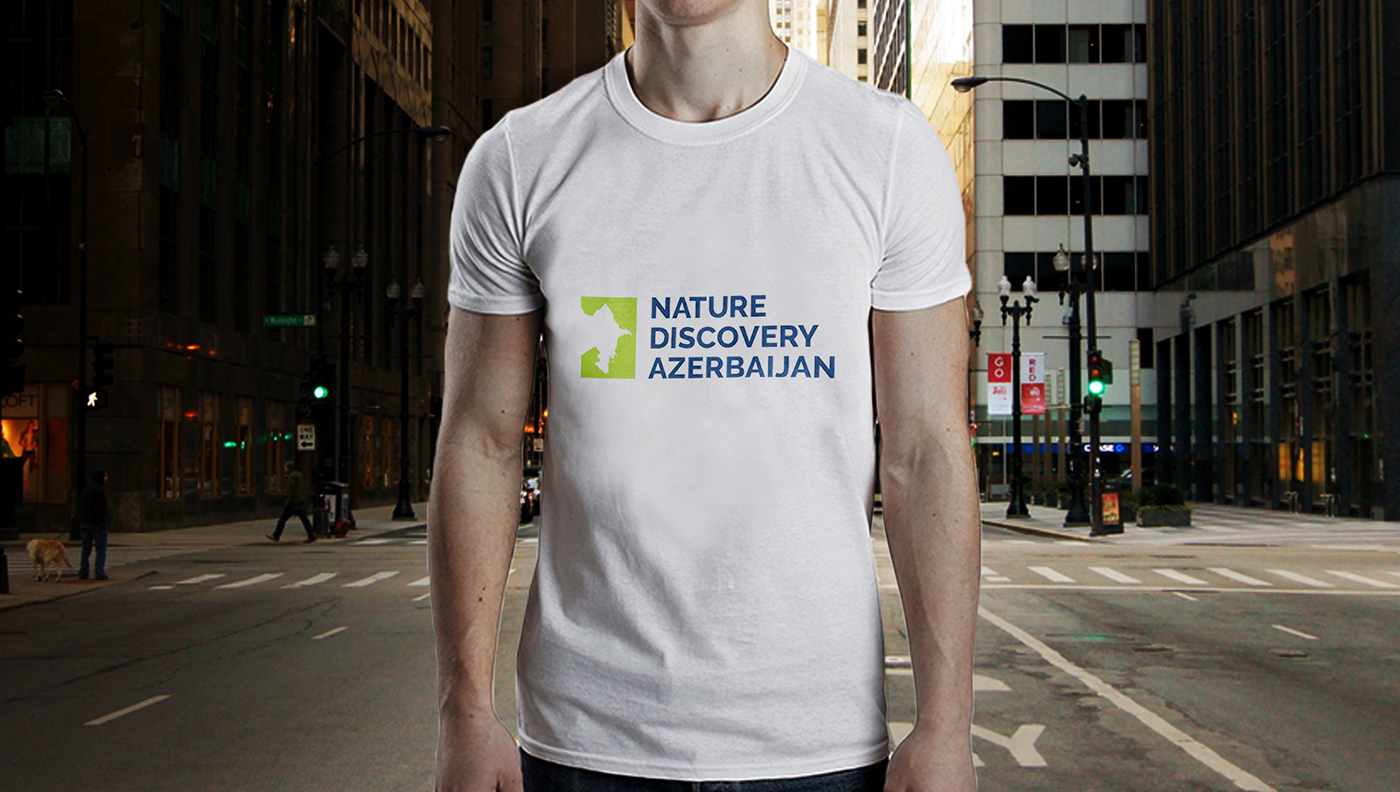 logo azerbaijan branding  design Nature discovery Travel Outdoor hiking Icon