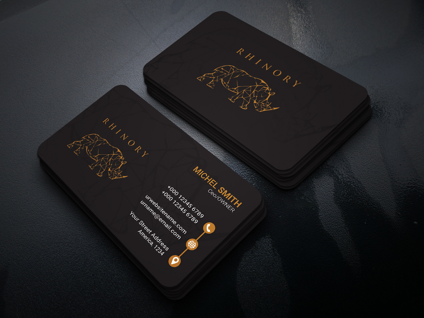brand identity business card Business card design card card design print template
