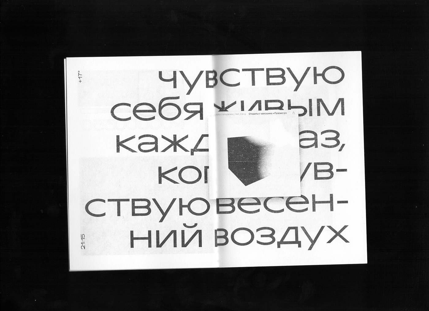 specimen font type 3D stone Cyrillic Riso Zine  selfpublish