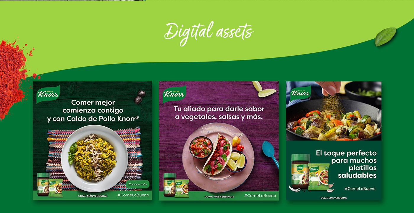 Food  foodie healthy key visual Knorr Layout Master Graphic mexico vegan Vegetarian