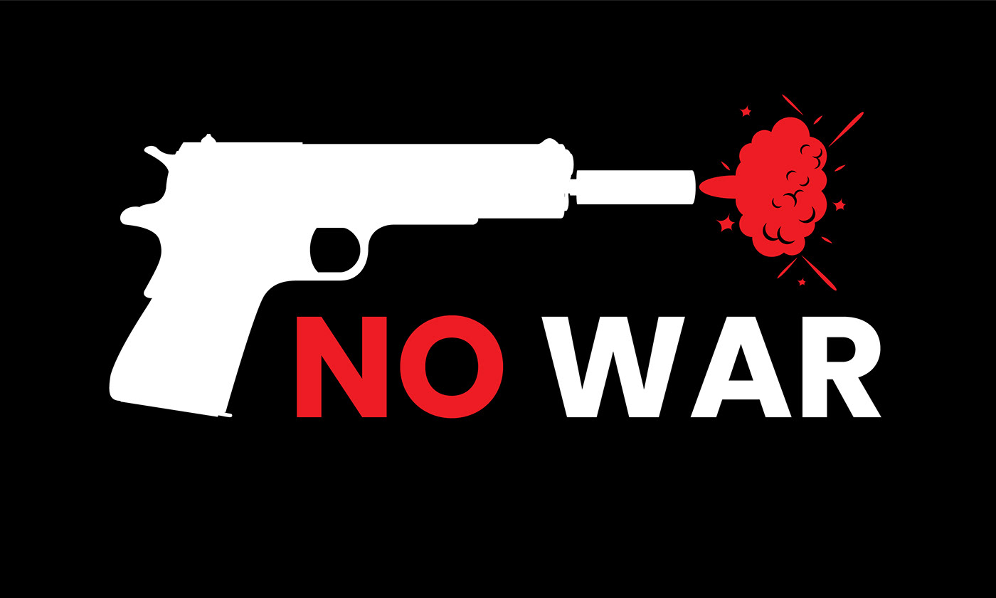 sign no war stop design War symbol logo Icon graphic no