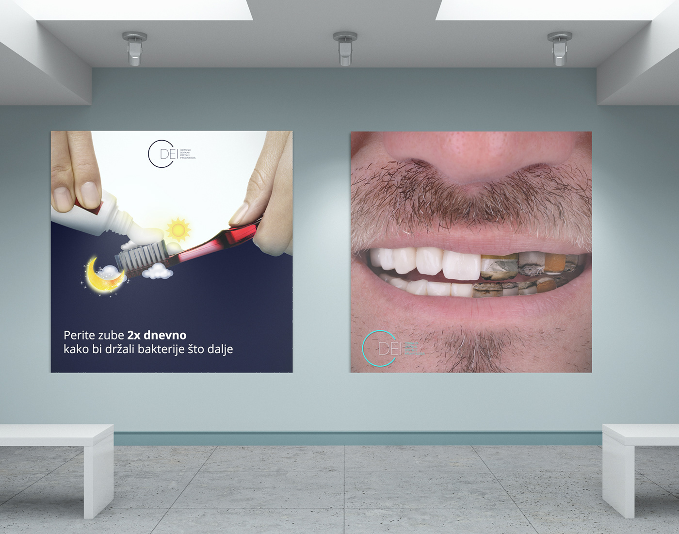 banner clean dentist design medic modern poster professional tooth winner