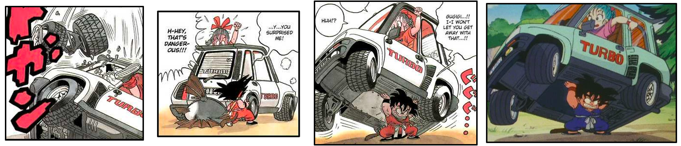 renault dragon ball manga anime car goku bulma