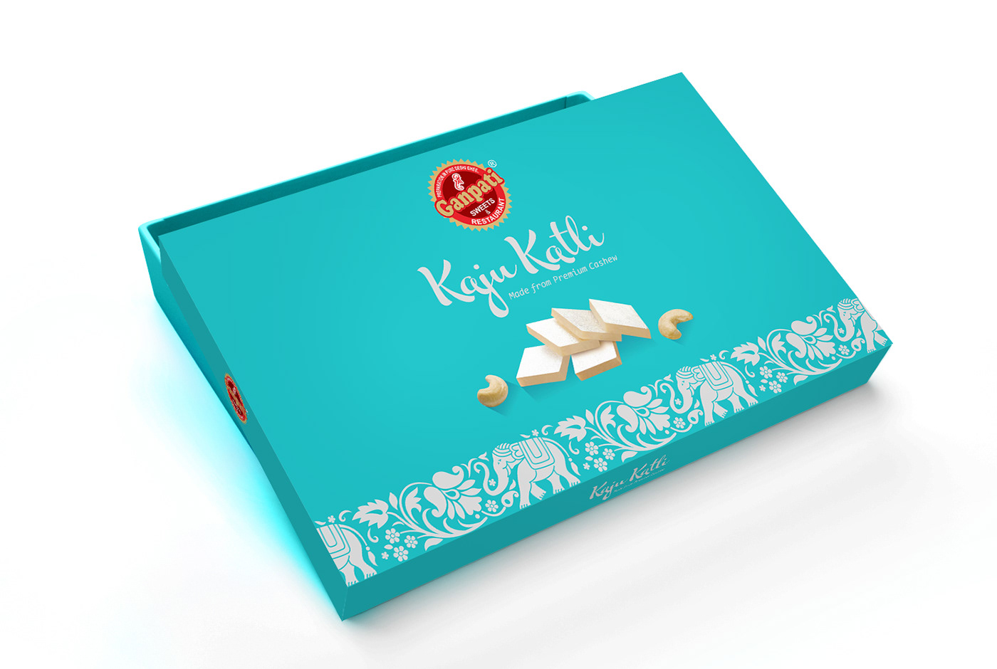 adobe illustrator Packaging kaju katli Haldiram delhi mithai anand sweets haldiram mithai om sweets