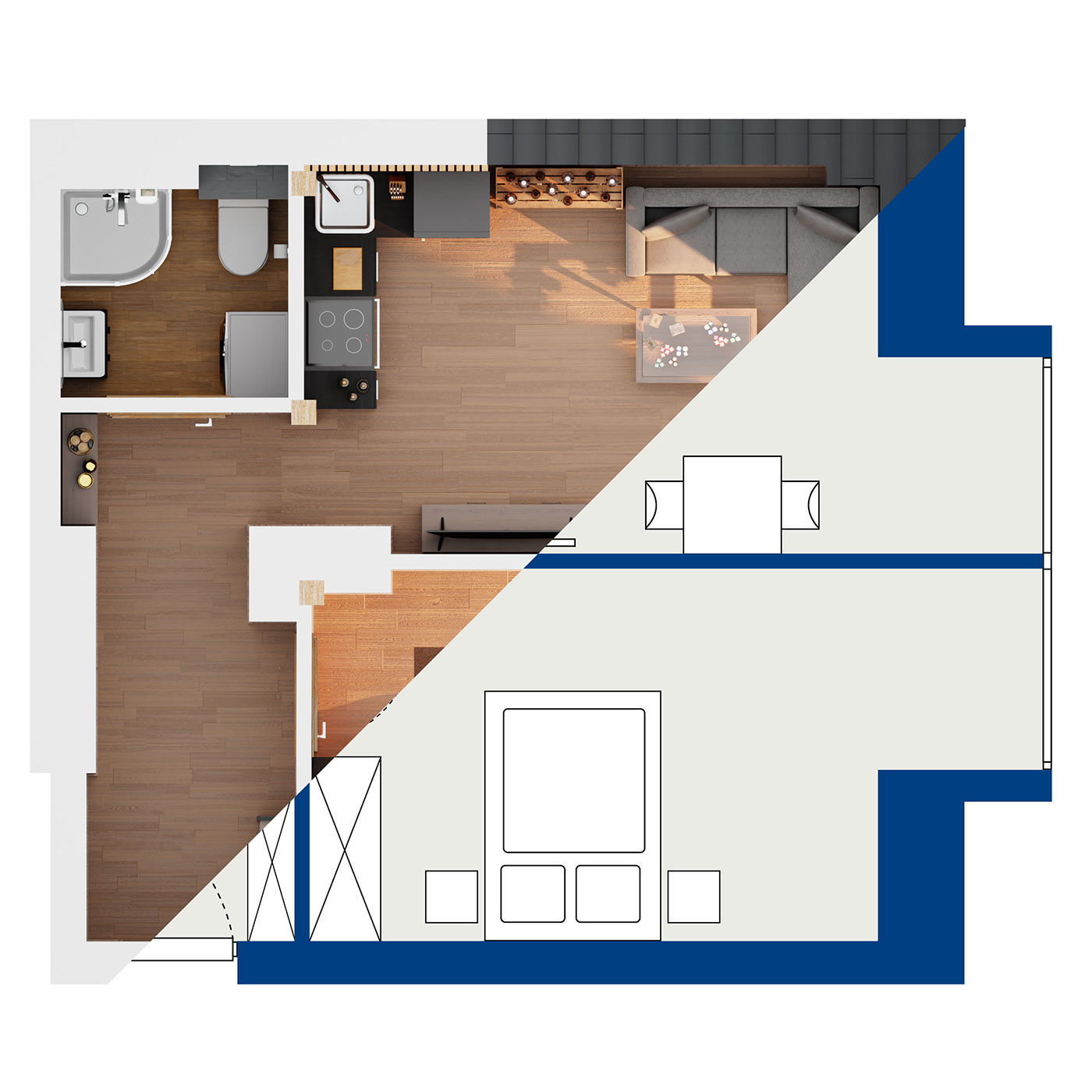 3D 3D mode architecture archviz blender floor plan Interior interior design  Render visualization