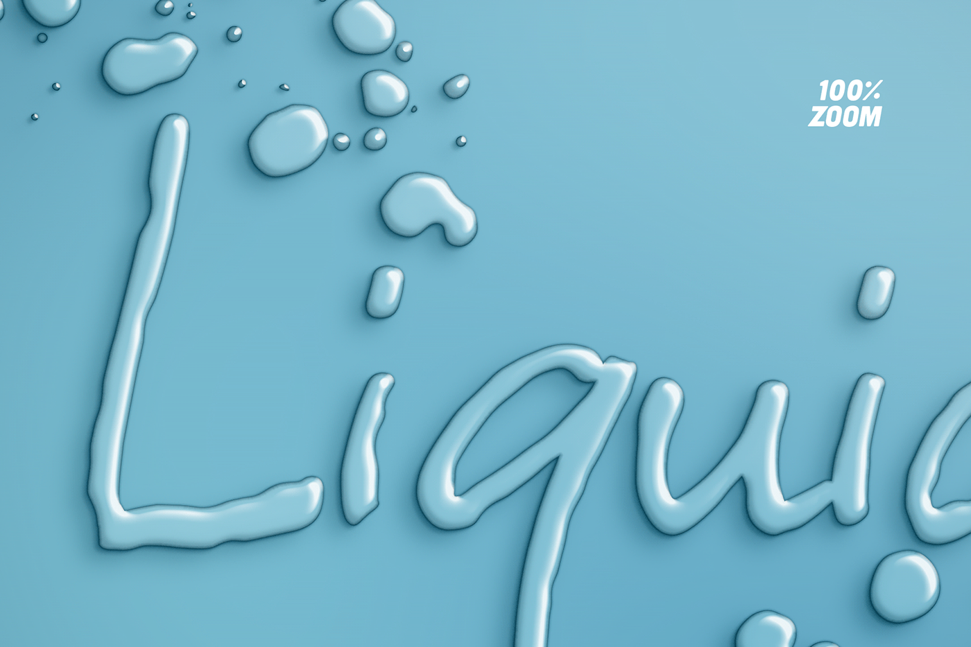 water Liquid lettering text effect aqua type typography   h2o drop