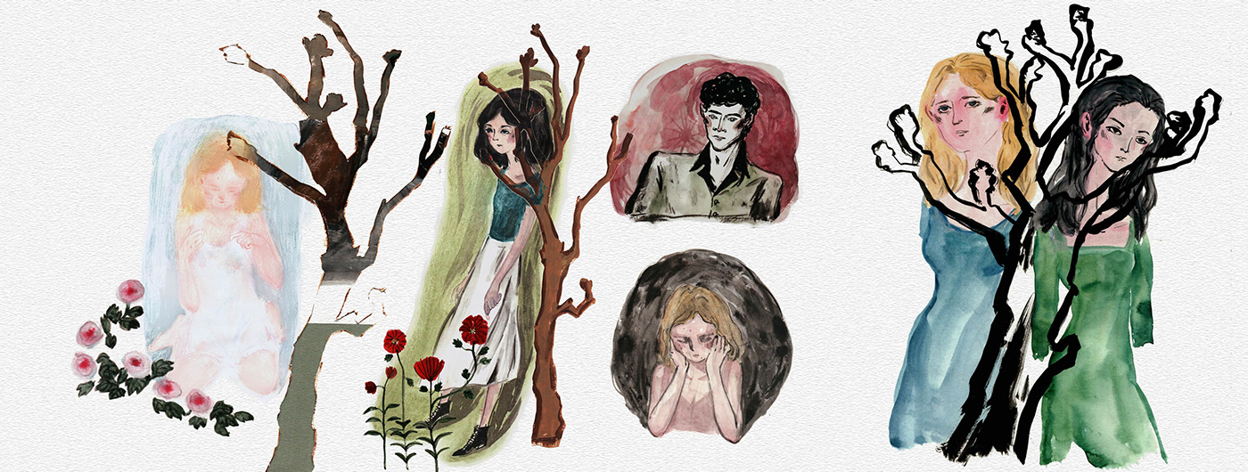 book illustration collage freelance illustrator ILLUSTRATION  novel Character design 