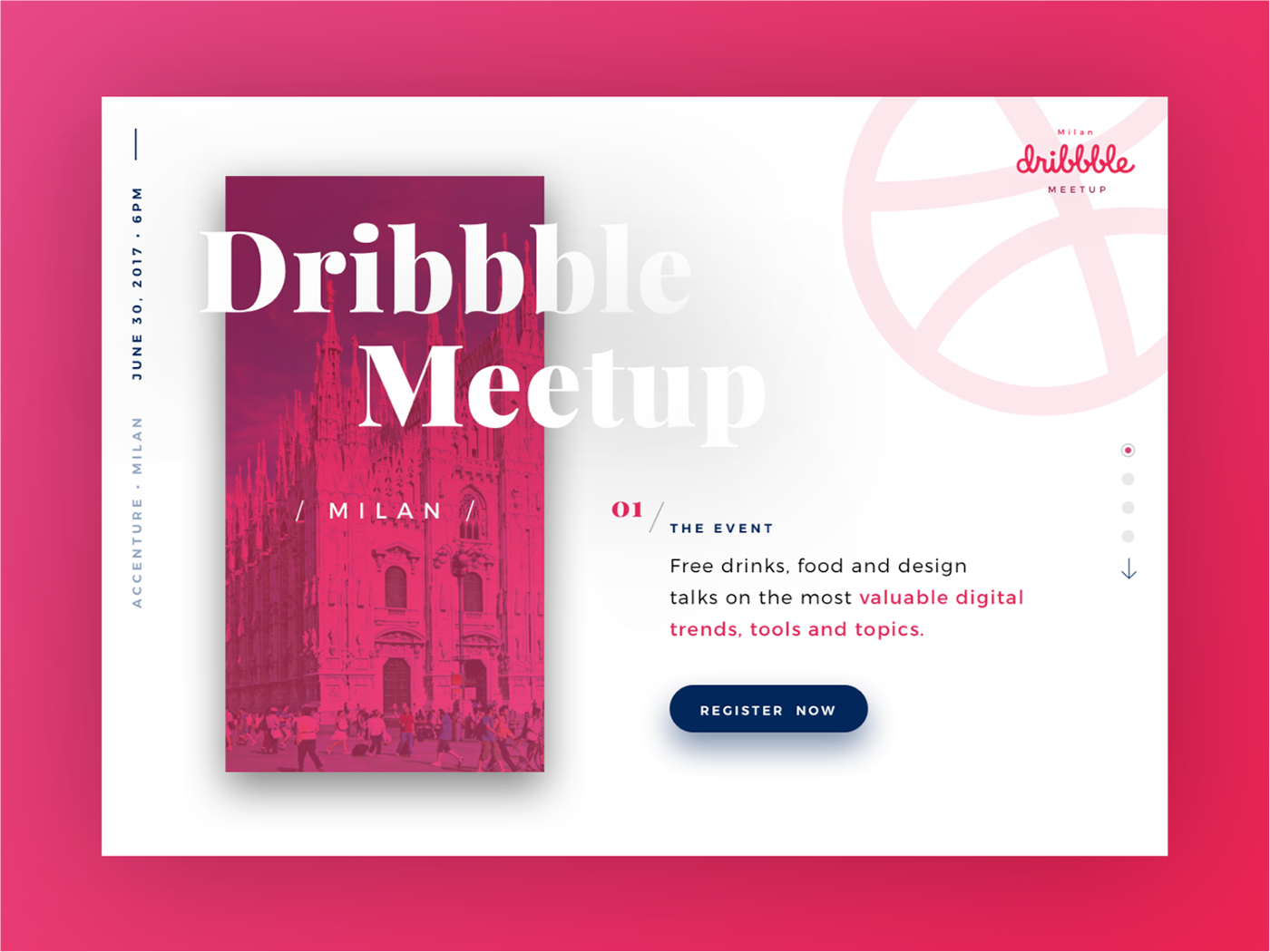 dribbble meetup Behance accenture milano design talk Event invite Openday