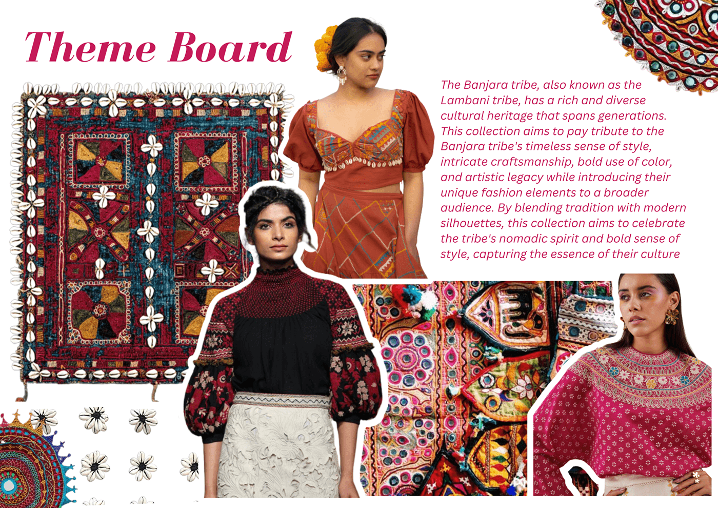 textile design  surface design fashion design Embroidery Textiles Fashion  ILLUSTRATION  apparel BANJARA EMBROIDERY indian crafts