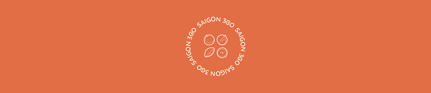 brand identity branding  Fruit logo saigon vietnam Food  orange shop Tropical