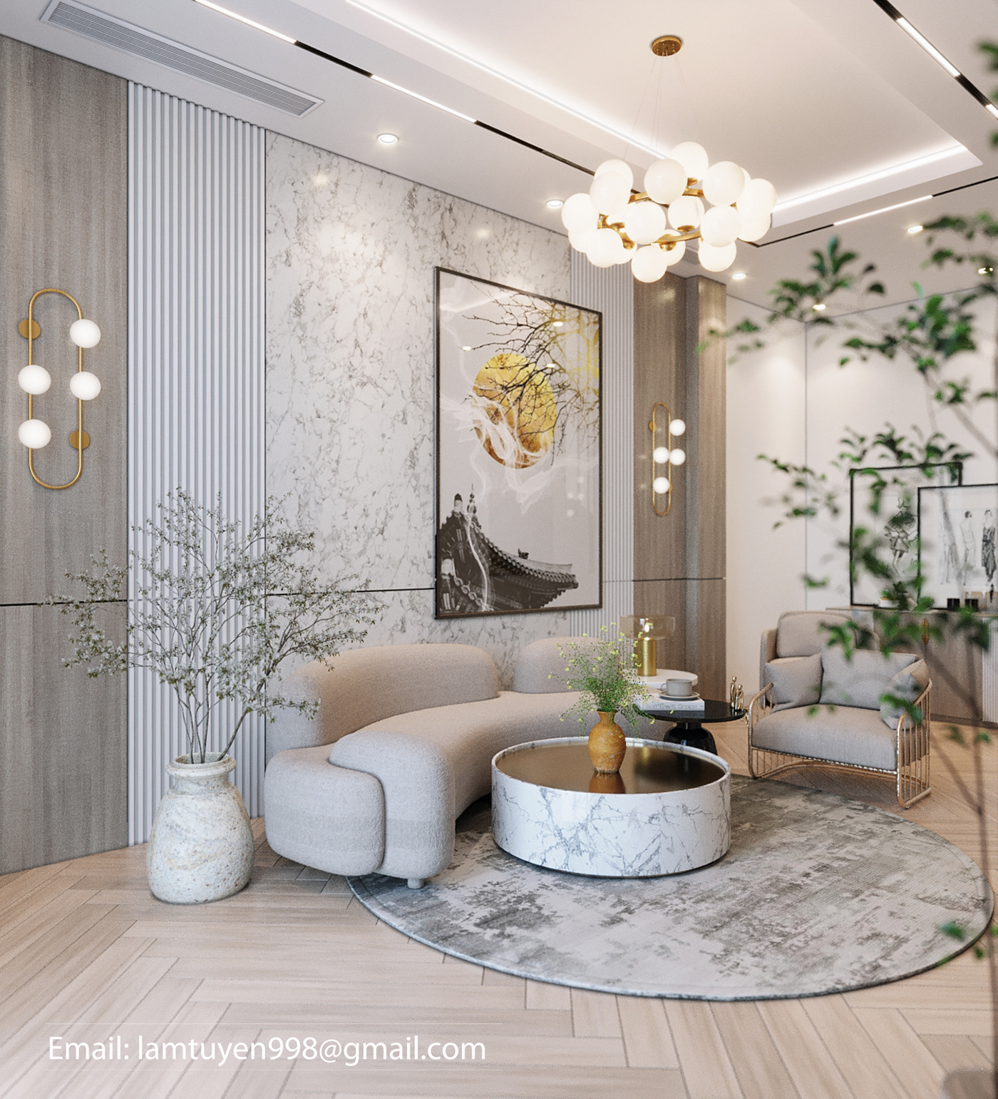 3dsmax corona render  interior design  living room design
