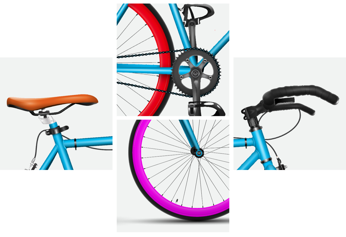 bicicleta Bicycle vector hiperrealism