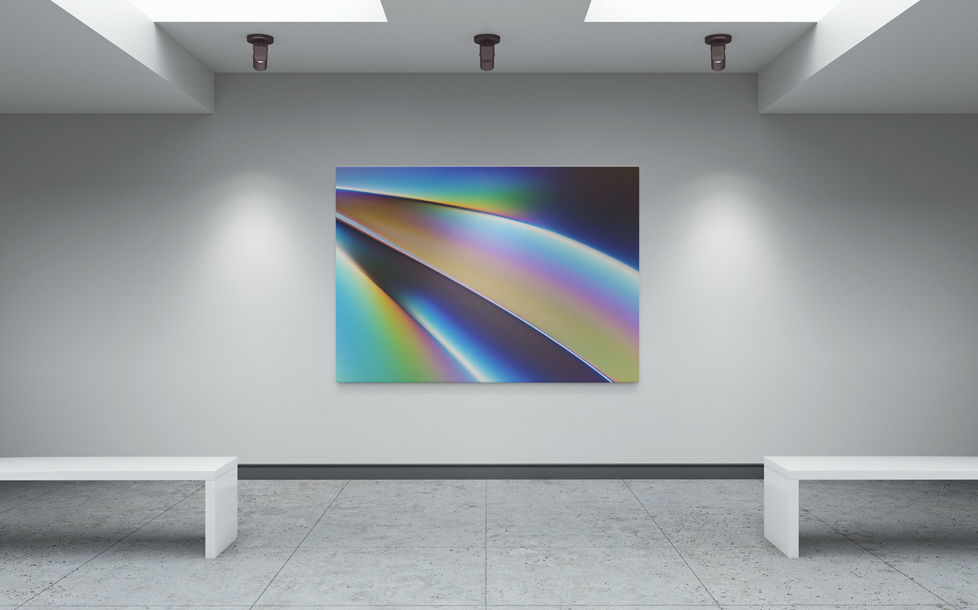 holographic colorful light Abstract Art chroma chromatic aberration spectrum blur glass refraction